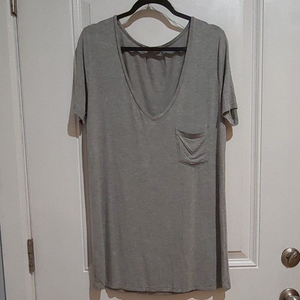 POL Gray Women's Tunic Top NWOT